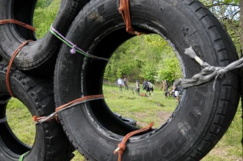 Training camp Foto stock