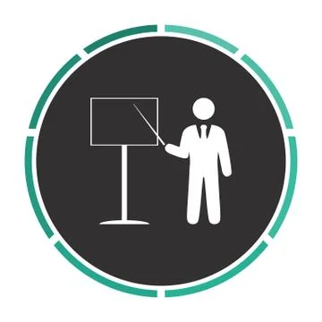 Training computer symbol 스톡 일러스트