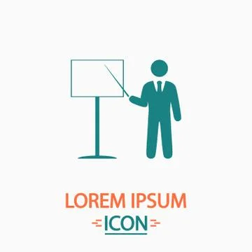 Training computer symbol 스톡 일러스트