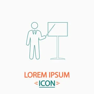Training computer symbol Stock Illustration