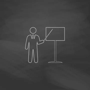 Training computer symbol Stock Illustration