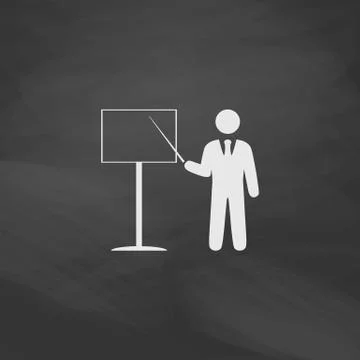 Training computer symbol 스톡 일러스트