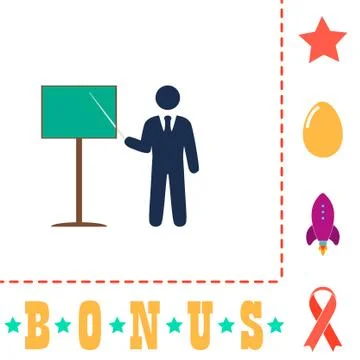 Training computer symbol 스톡 일러스트