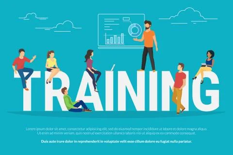 Training concept illustration Stock Illustration