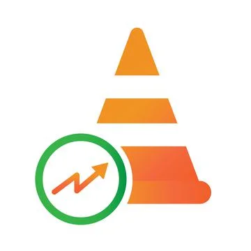 Training cone progress report illlustration design. training cone progress Stock Illustration