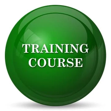 Training course icon. Internet button on white background.. Stock Illustration