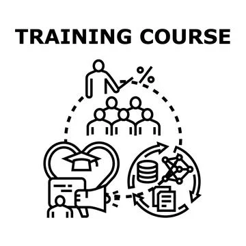 Training course program for professional education development Stock Illustration