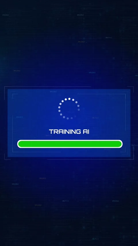 Training Custom AI Model – Concept of Developing a New AI Agent Stock Footage 314504688