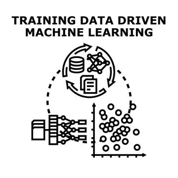 Training data driven machine learning algorithm development Illustrazione stock