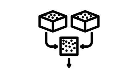 Training data machine learning line icon animation Stock Footage 326751876