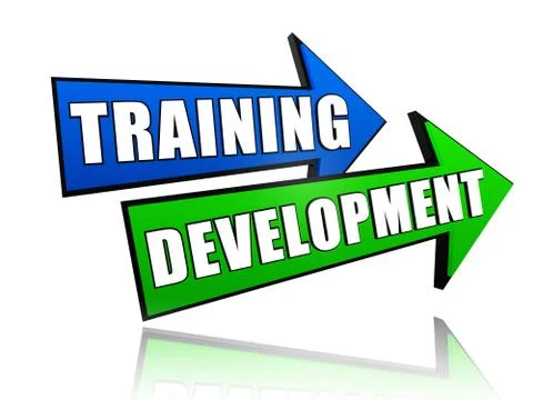 Training development in arrows Stock Illustration