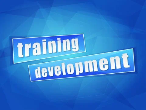 Training development, flat design Stock Illustration