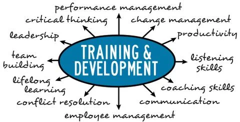 Training development Stock Illustration