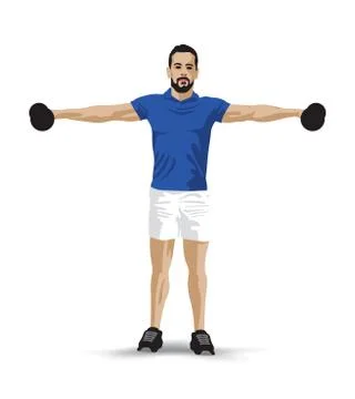 Training dumbbell 스톡 일러스트