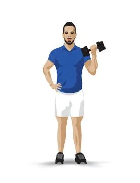 Training dumbbell 스톡 일러스트