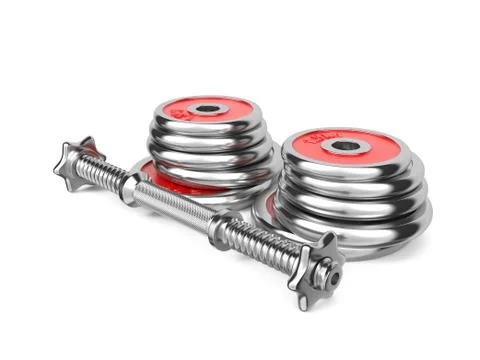 Training Dumbbells. Stock Illustration