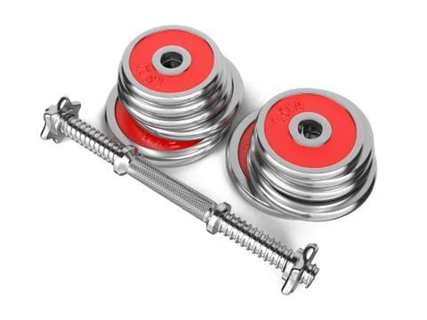 Training Dumbbells. Stock Illustration