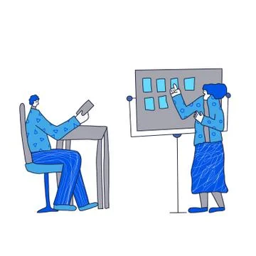 Training. Education class. Vector illustartion. Stock Illustration