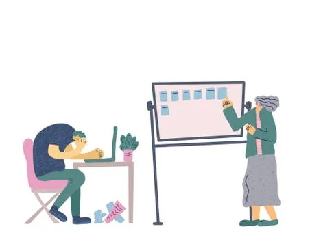 Training. Education class. Vector illustartion. Stock Illustration