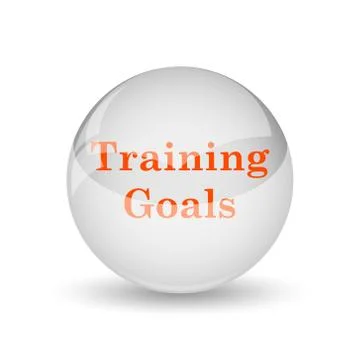 Training goals icon. Internet button on white background.. イラスト素材