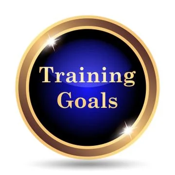 Training goals icon. Internet button on white background.. イラスト素材