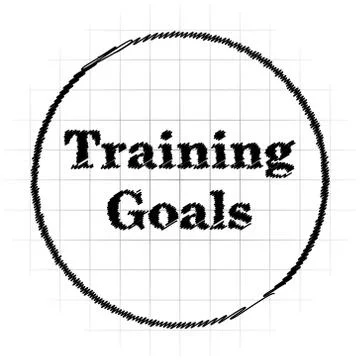 Training goals icon. Internet button on white background.. Stock Illustration