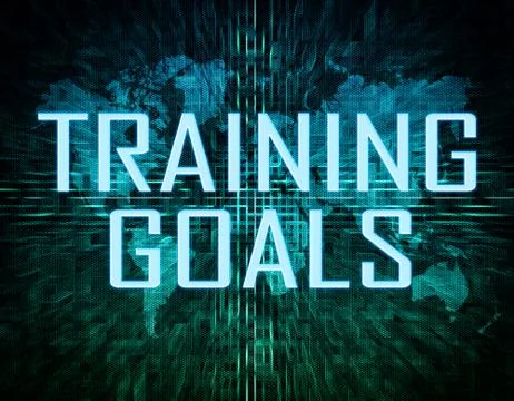 Training goals Stock Illustration