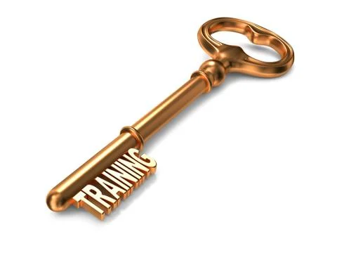 Training - Golden Key. Illustration