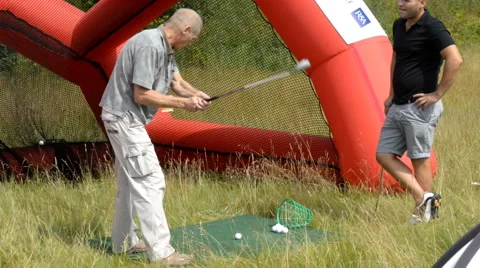 Training in golf Stock Footage 40465084