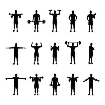 Training group black 스톡 일러스트
