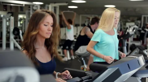Training in a Gym Stock Footage 40349833