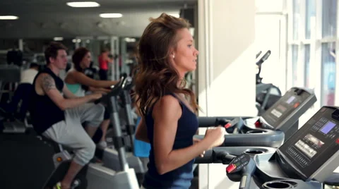 Training in a Gym Stock Footage 41772983