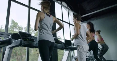 Training in a Gym Stock Footage 84179609