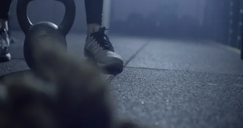 Training at the gym Stock Footage 99464772