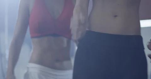 Training at the gym Stock Footage 99465400