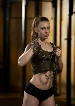 Training with heavy chain Foto stock