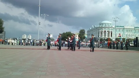 Training of honor guard 스톡 동영상 93866472