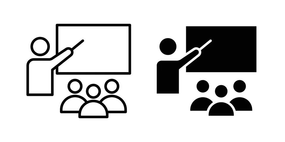 Training icon concept logo design collection Stockillustratie