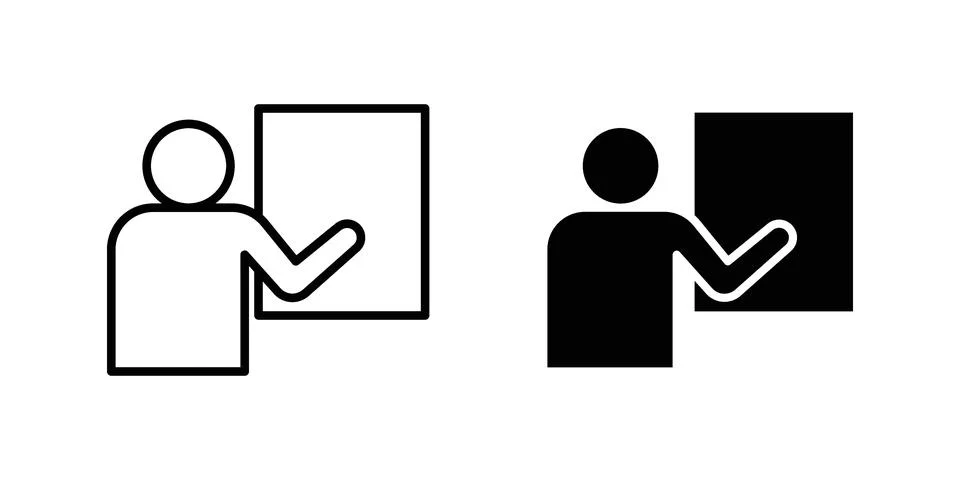 Training icon design. Simple Vector illustrations.. Stock Illustration