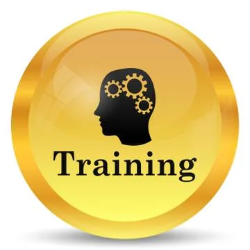 Training icon. Internet button on white background.. イラスト素材