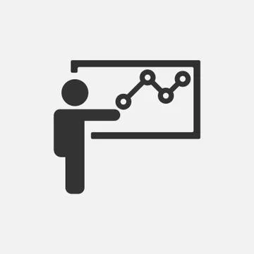 Training icon isolated on white background. Vector illustration. Stockillustratie