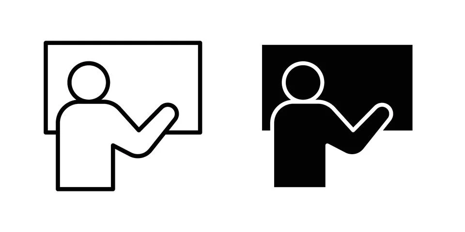 Training icon vector design. EPS10 Stock Illustration