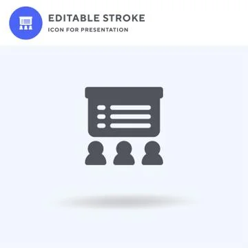 Training icon vector, filled flat sign, solid pictogram isolated on white, logo イラスト素材
