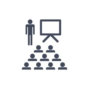 Training Icon Vector flat design style Stock Illustration