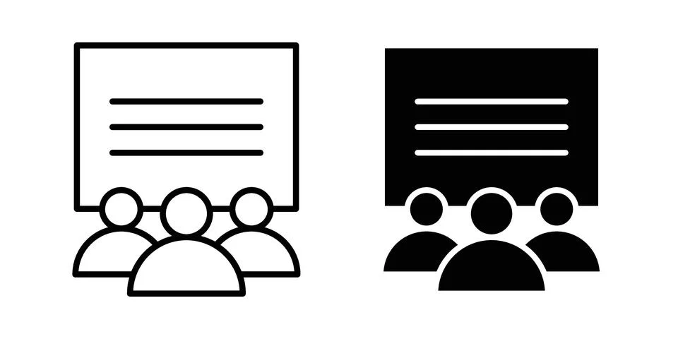 Training icon vector, illustration icon set Stock Illustration