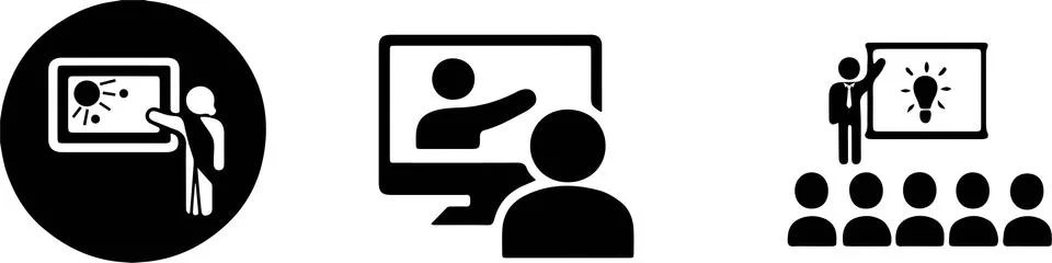 Training icon on white background Stock Illustration
