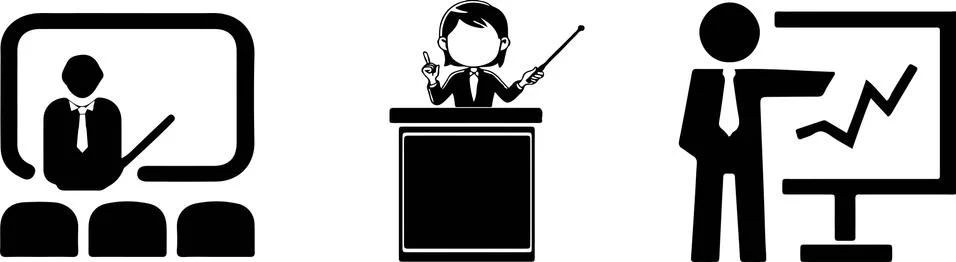 Training icon on white background Stock Illustration