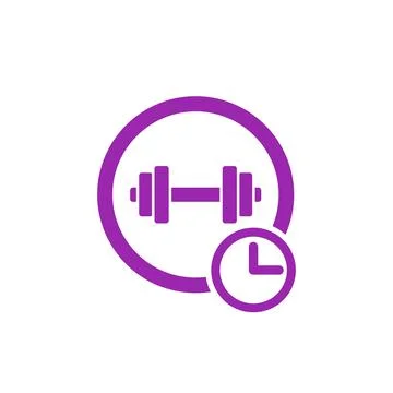 Training icon on white Stock Illustration