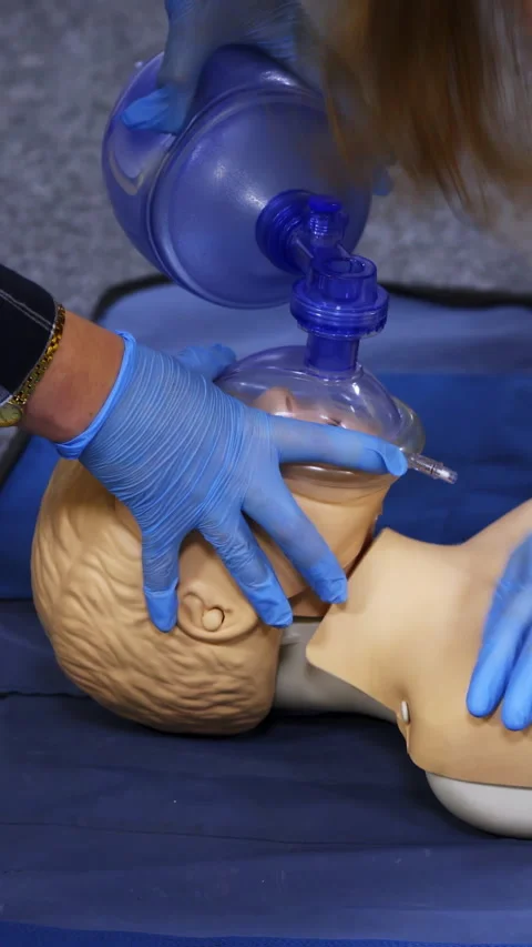 Training medical procedure workshop.  Stock Footage 303442466
