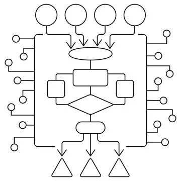 Training Model icon Stock Illustration